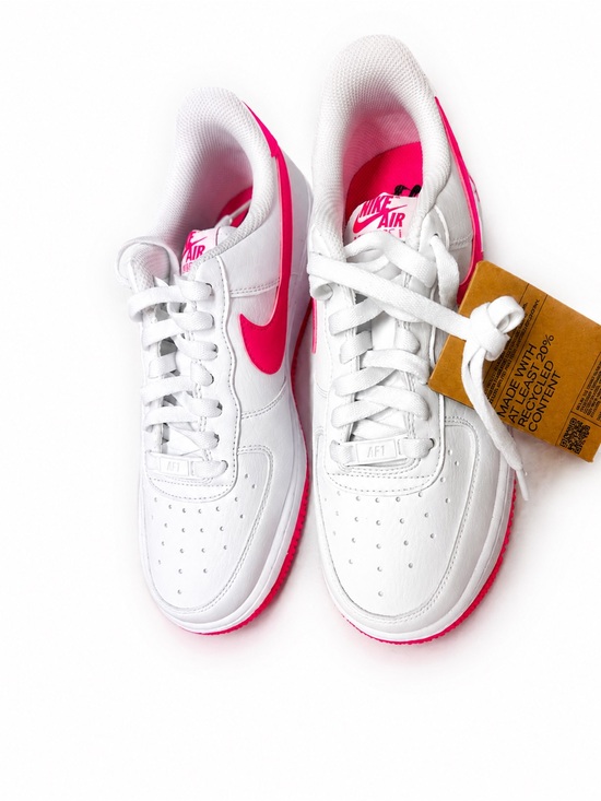 Nike Shoes - Nike White Sneakers with Hot Pink Swoosh